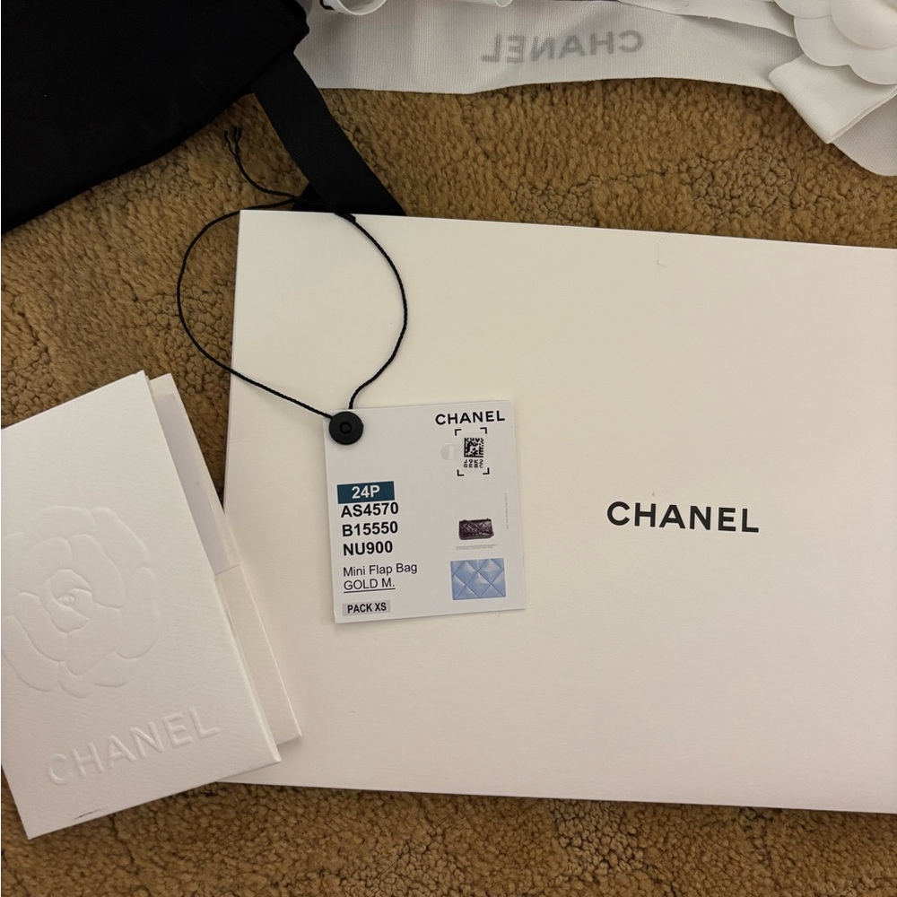 CHANEL Blue Quilted Shoulder Bag with Brushed Gold Hardware - Picture 15 of 15